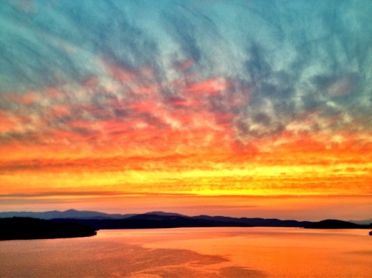 cerulean pushes tangerine