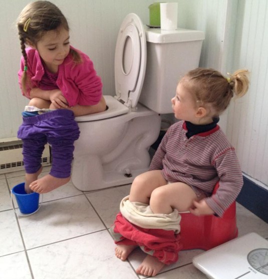 Potty Introduction From 4 year old to 2 year old