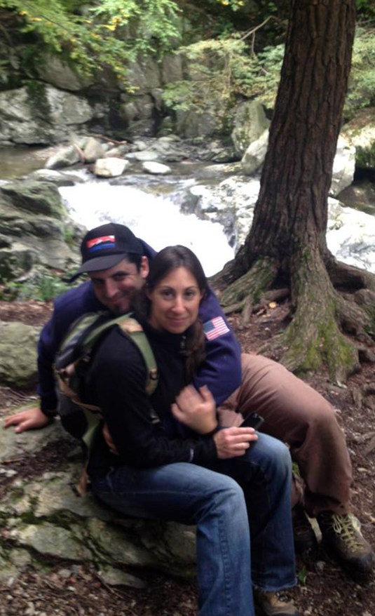 Couple Snuggle in the Wild