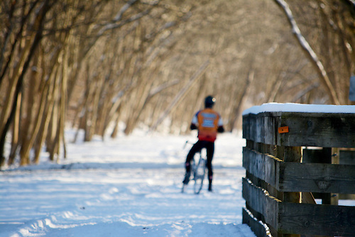 making lemonade aka biking in the snow