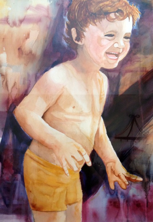 Painting by Jeanne Owen at Three
