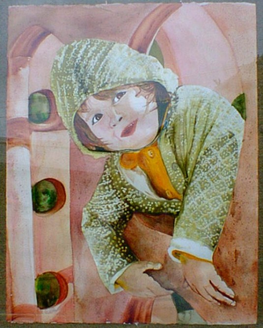 Quenby at four sings "OnTop of Spaghetti"