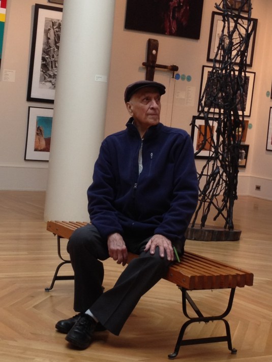 Bob Boyajian in the Newport Art Museum