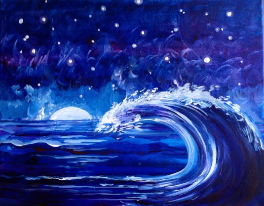 Jeanne's creation @ the PaintMixer.com class in Utah