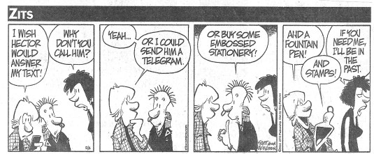 Real Time Has A Past (Zits on Texting)