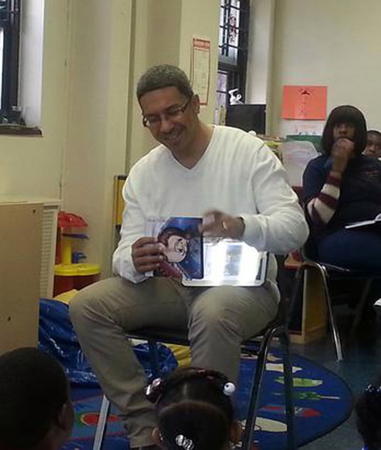 George Velez reads his book: "How to Make Friends in space"