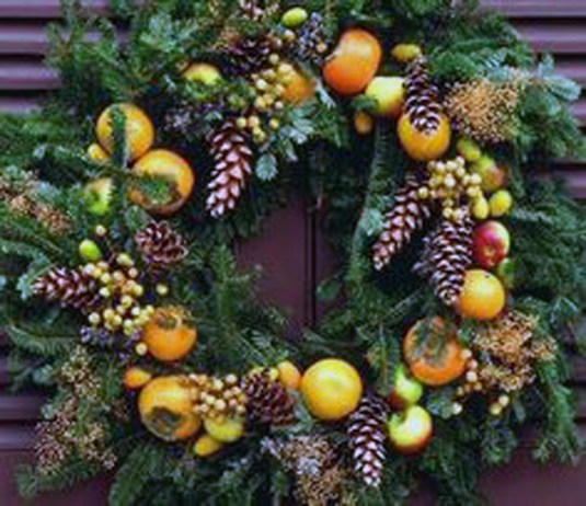 french tangerine wreath