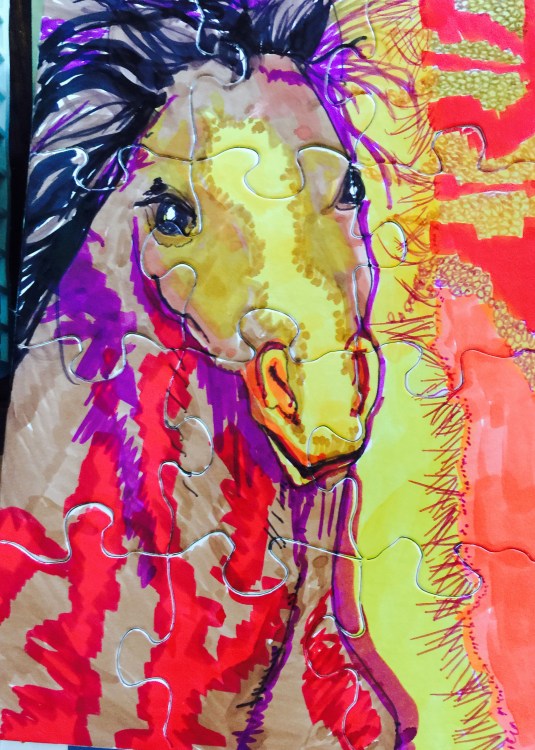 Puzzle of Horse by Jeanne 4/2015
