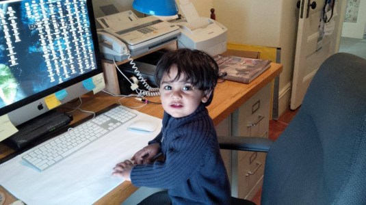 Grandpa has lots of pix on his desktop