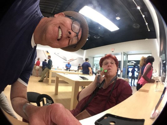 Photo by Jeanne at the Apple Store: fish eye lens on iPhone6+