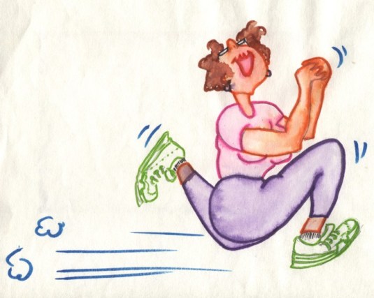 self-caricature by Jeanne