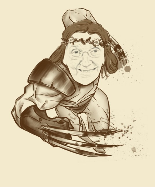 Jeanne in superhero disguise April 11, 2015