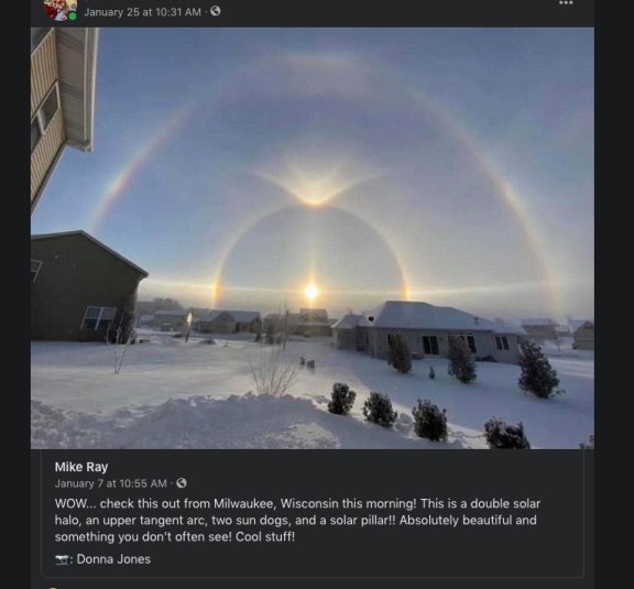 double solar halofrom Milwakee